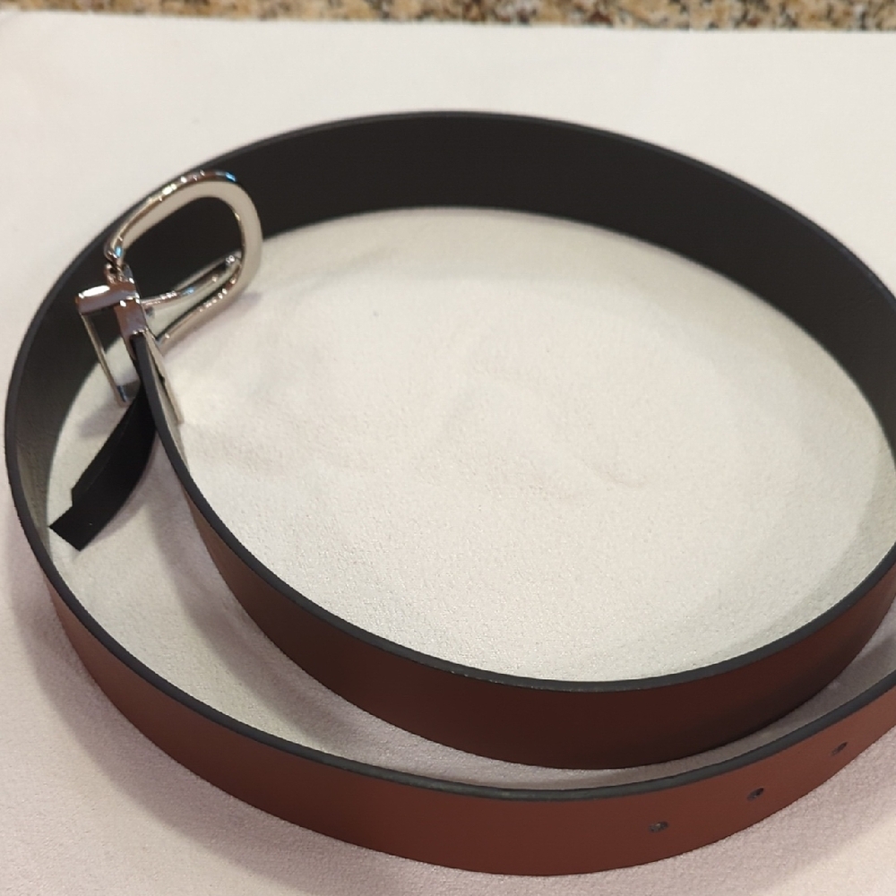 Torrid Brand Leather Belt, Reversible Black/Brown, Torrid Size 1